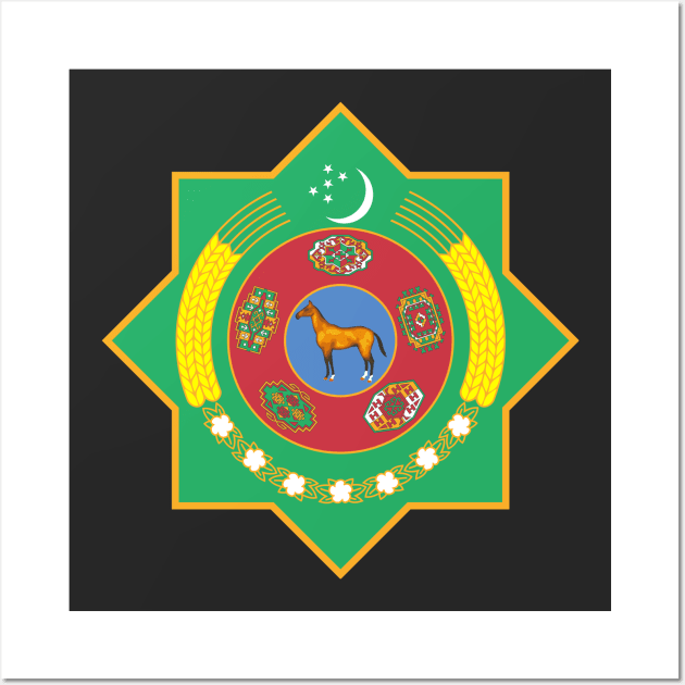 Emblem of Turkmenistan Wall Art by Flags of the World